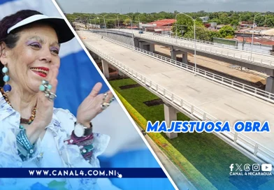nicaragua, rosario murillo, carretera norte, puente a desnivel, pista heroes de la insurrecion,