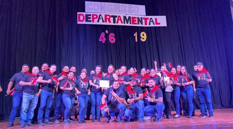 juventud sandinista 19 de julio, nicaragua, matagalpa congreso departamental,