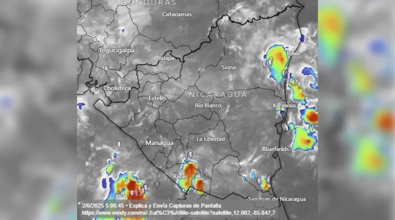 Nicaragua, pronóstico del tiempo, clima, lluvias, calor intenso, onda tropical,