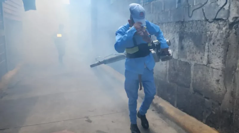 MINSA, barrio Benedicto Valverde, Jornada antiepidémica, lucha contra el zancudo, comunidad, Managua, fumigación,