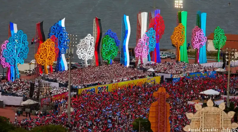 Nicaragüenses, celebrando, aniversario, Revolución Sandinistas, Edda Contreras, saludo, felicitación, Revolución Sandinista,