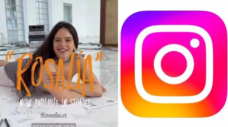 topografía, Instagram, Rosalía, tipografía para historias, reels, tipografía, colaboración creativa, redes, creatividad en tus historias,