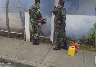 Madriz, Estelí, Ejército de Nicaragua, fumigación, jornada de fumigación, participa, realiza,