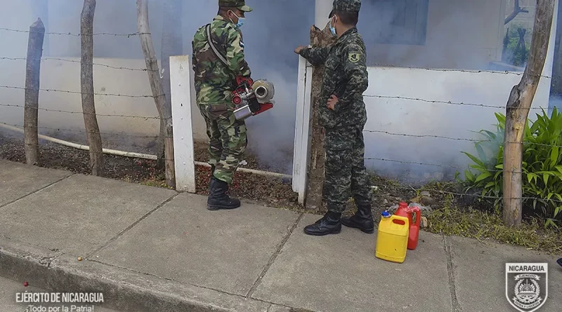 Madriz, Estelí, Ejército de Nicaragua, fumigación, jornada de fumigación, participa, realiza,