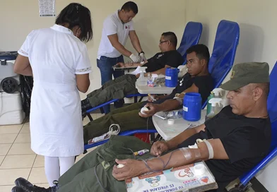 esteli, donacion de sangre, banco de sangre, ejercito de nicaragua,