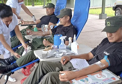 ejercito de nicaragua, donacion de sangre, esteli,