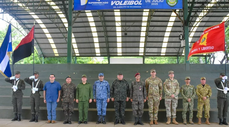 nicaragua, ejercito de nicaragua, campeonato de voleibol,