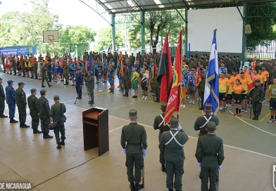 ejercito de nicaragua, campeonato de voleibol, managua, ceremonia, inauguracion,
