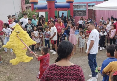 día de la alegría, 46/19, managua, barrio milagro de dios, revolucion sandinista, fsln, juegos y piñatas