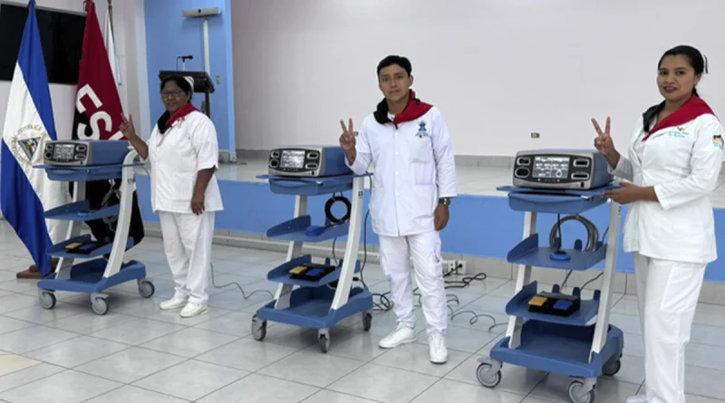 nicaragua, gobierno sandinista, entrega de equipos medicos,