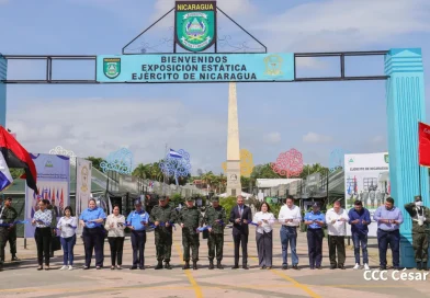 inauguración, Exposición Estática, Ejército de Nicaragua, Plaza la fe, inicia, 46 aniversario dela fundación,