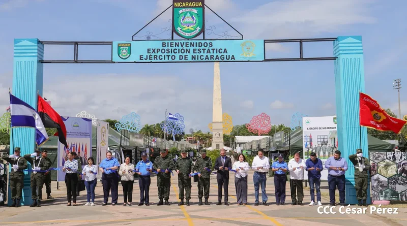 inauguración, Exposición Estática, Ejército de Nicaragua, Plaza la fe, inicia, 46 aniversario dela fundación,