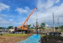 Siuna, rotonda soberanía, monumento del General Sandino, 46/19, instalación,