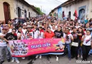 leon, fortin, caminata, aniversario, nicaragua, frente sandinista,