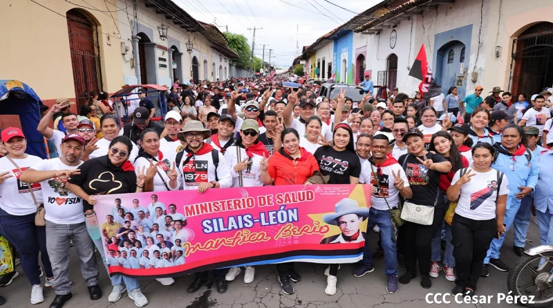 leon, fortin, caminata, aniversario, nicaragua, frente sandinista,