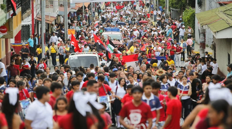 matagalpa, nicaragua, revolucion sandinista, caminata, juventud sandinista, aniversario,