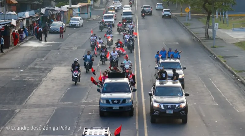 nicaragua, ministerio del interior, diana revolucionaria, managua,