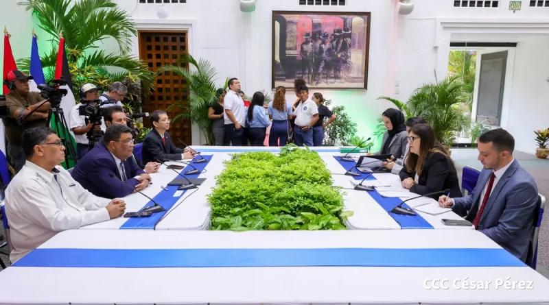 delgación de Palestina, Nicaragua, Cancilería de Nicaragua, Canciller de Nicaragua, Valdrack Jaentschke,