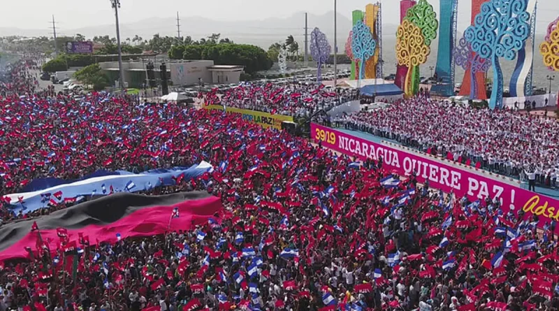 felicita, saluda, 46 aniversario, Triunfo de la Revolución Sandinista, 46/19, Nicaragua, partido de Laos, Laos, FSLN,