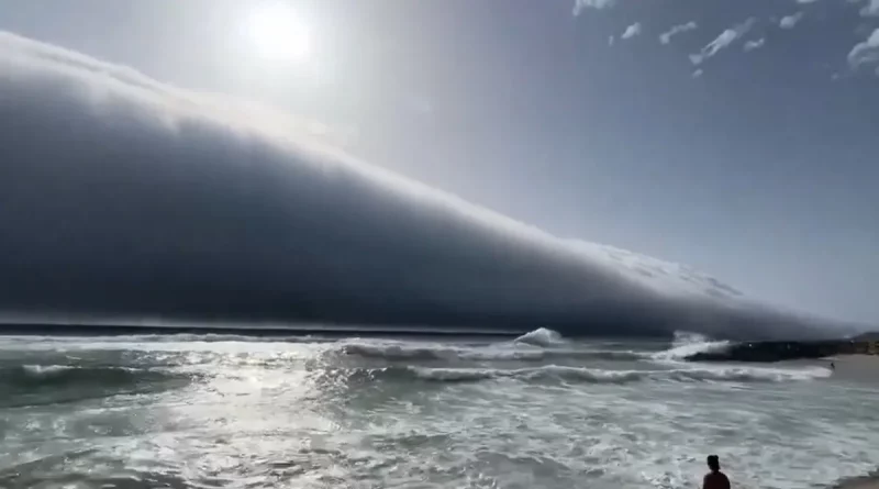 nube volutus, raro tsunami, sorprende, Protugal, formación atmosférica, viral, fenómeno,
