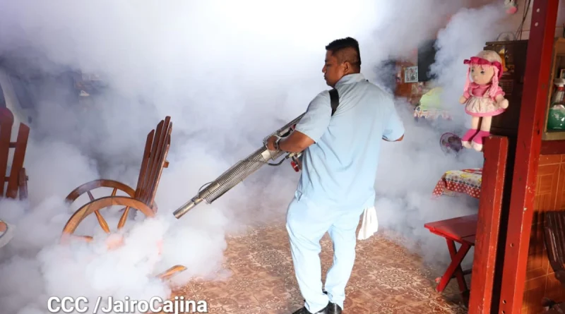 fumigación del minsa, minsa nicaragua, barrio germán pomares, managua, nicaragua