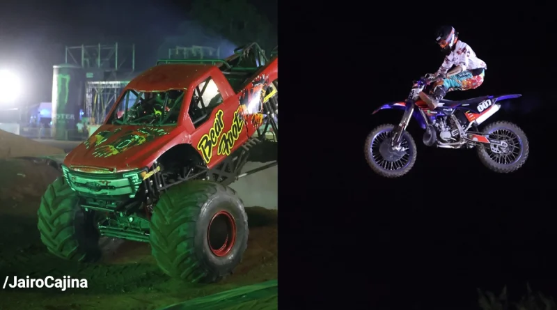 monster trucks, motocross, feria ganadera agostina internacional managua 2025, nicaragua
