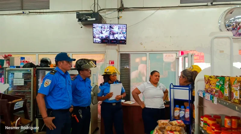 bomberos unidos, mercados, nicaragua, inspeccion,