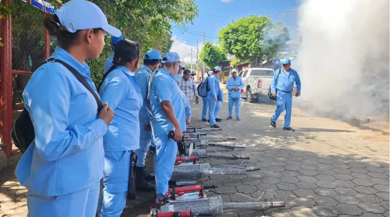 Managua, Jorge Dimitrov, MINSA, brigadistas, fumigación, jornada antiepidémica,