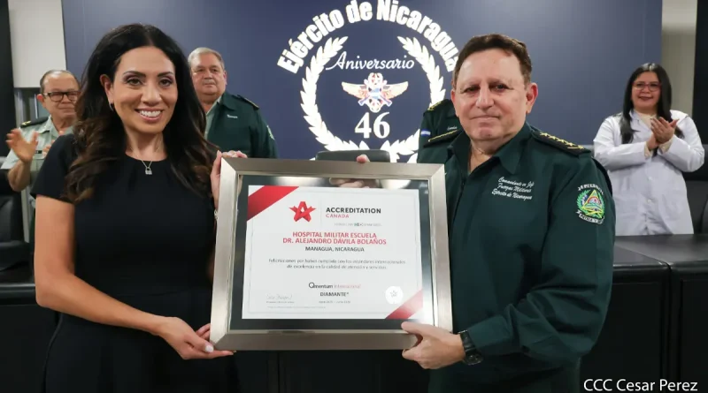 acreditación internacinal, General de Ejército Julio César Avilés Castillo, Hospital militar, cuerpo médico, celebra, 46 aniversario,