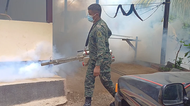 jornada de fumigación, jornada de abatización, minsa, ejército de nicaragua, estelí, madriz, nueva segovia