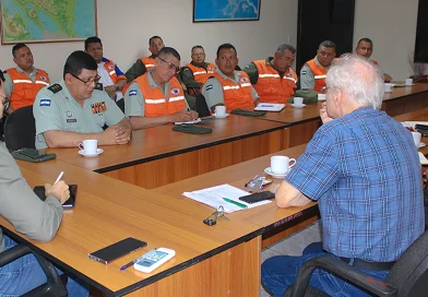 plan de trabajo, ineter, nicaragua, monitoreo de desastres naturales, ejercito de nicaragua, reunión de trabajo