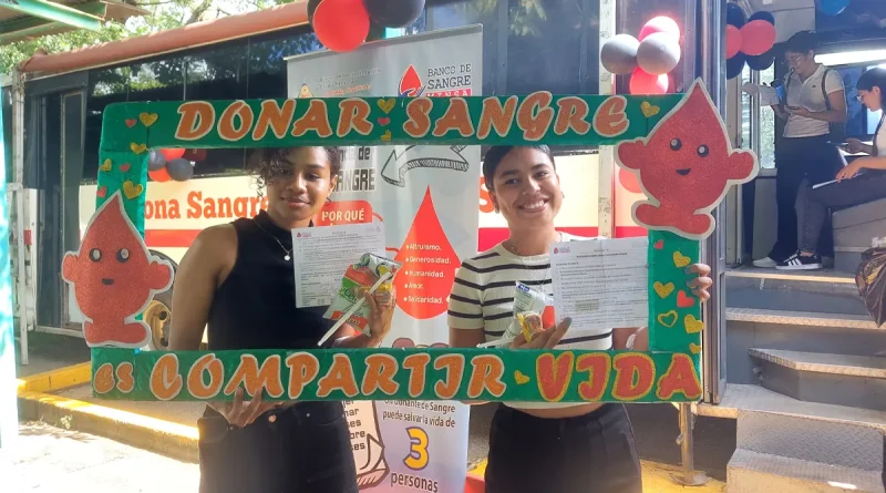 donación de sangre, UNAN, UNAN-MANAGUA, MINSA, estudiantes, donación voluntaria, segunda jornada,