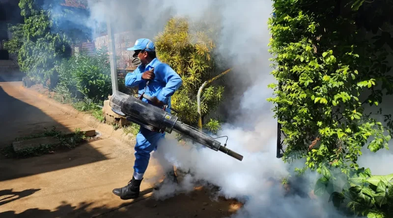 Managua, barrio Javier Cuadra, MINSA, lucha antiepidémica, jornada de fumigación, prevención,