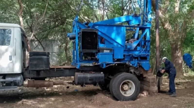 construcción, pozo, agua potable, Managua, ENACAL, Las Mercedes, Campo de Pozos,