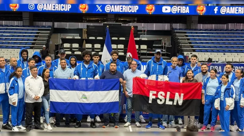 Selección de baloncesto, abanderamiento, AmeriCup 2025, selección de baloncesto masculino, deportes, Nicaragua,