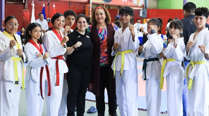 nicaragua, taekwondo, managua, alcaldia de managua, deporte, juegos juveniles 2025,