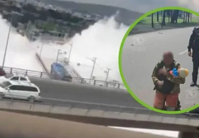 México, abuela salba, protege, nieta, 2 años, explosión de pipa,