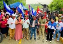 gobierno sandinista, calles para el pueblo, calles adoquinados, alcaldía de diriamba, comunidad san vicente, nicaragua