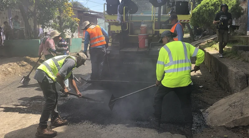alcaldia de managua, calles para el pueblo, nicaragua, avance, anexo villa libertad,