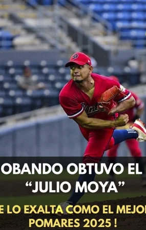pomares 2025, deportes, beisbol, angel obando, premio, lanzador,