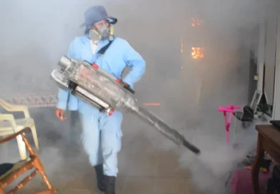barrio Tenderí, Managua, MINSA, fumigación, lucha contra el dengue, lucha antiepidémica,