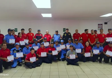 bomberil, Bomberos Unidos, curso de rescate en alturas, bomberos de Nicaragua,