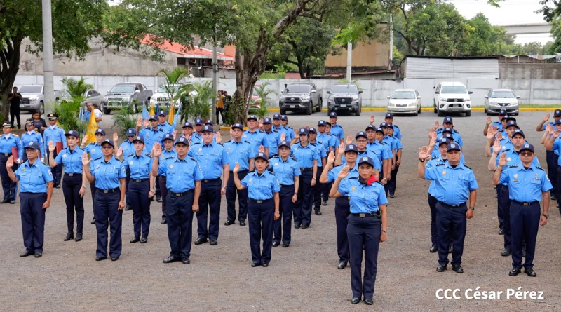 46 aniversario, ascensos policiales, managua, hospital roberto huembes, policía de nicaragua, acto solemne