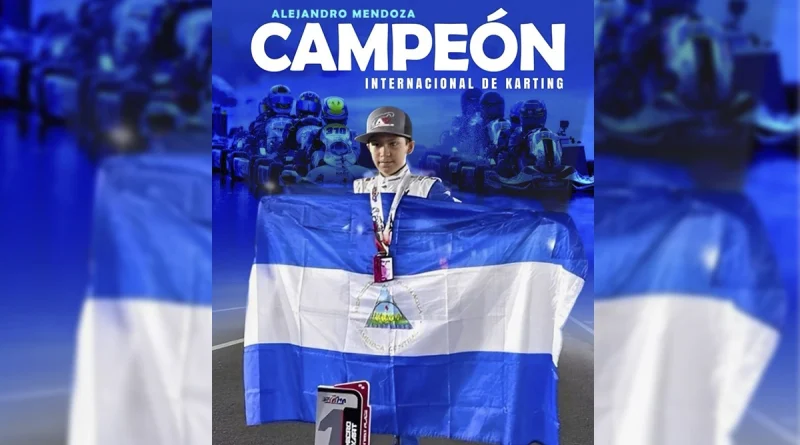 deportes, joven talento, motor, nicaragua, alejandro mendoza, karting,