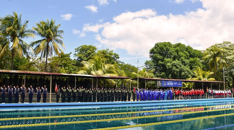 ejercito de nicaragua, campeonato de natacion, piscina olimpica, apertura,