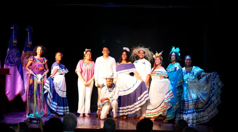 fiestas patrias 2025, batalla de san jacinto, república dominicana, embajada de nicaragua, dramatización teatral nicaragua