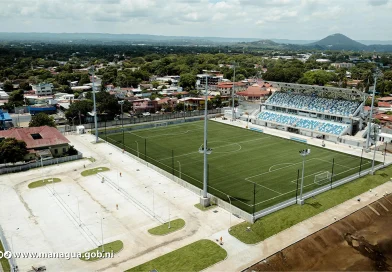 estadio de futbol, gobierno de nicaragua, miguel chocorron buitrago, construccion, avance, alcadia de managua, juventud sandinista, ministerio de la juventud,