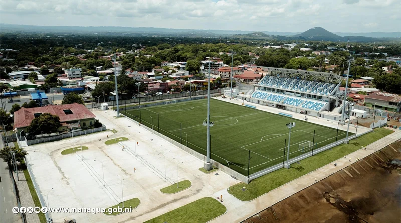 estadio de futbol, gobierno de nicaragua, miguel chocorron buitrago, construccion, avance, alcadia de managua, juventud sandinista, ministerio de la juventud,