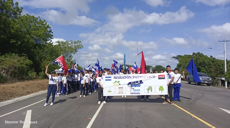 Estudiantes, Maratón Patriótico “Todos San Jacinto”, homenaje, Batalla de San Jacinto, Managua, celebran,
