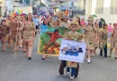 Desfile escolar, Matagalpa, homenaje, indios flecheros,